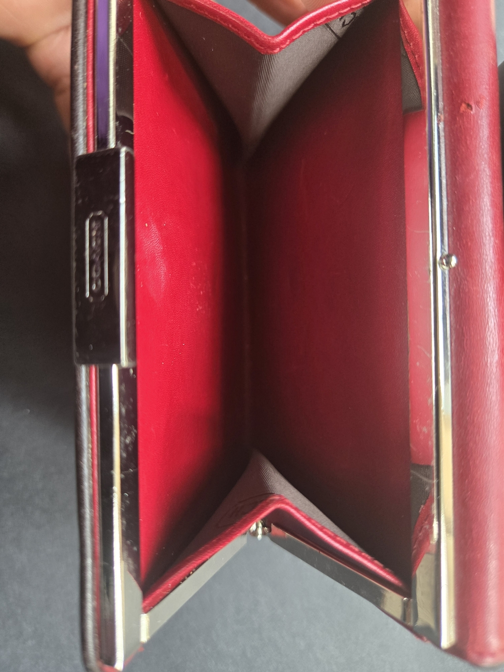 Coach Red Leather Wallet - Picture 5 of 10